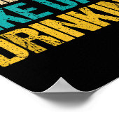 Funny Drinking Shirt For Men Women Smells Like Day ポスター (角)