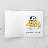 funny drivers test congratulations カード (内部)