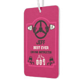 Funny Driving Instructor Gift カーエアーフレッシュナー (左)