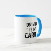 Funny Driving is my Cardio - car Gift マグカップ (正面右)