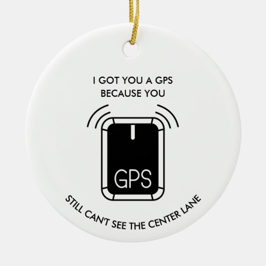 Funny Driving or bowling, Sarcastic gift セラミックオーナメント (正面)