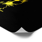 Funny Drummer Art For Men Women Kids Drumming Love ポスター (角)