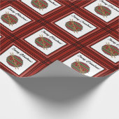 Funny Drummer Christmas Snare Drum Drumstick Music ラッピングペーパー (角)