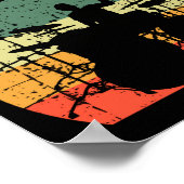 Funny Drummer Drumming Art Lovers For Men Boys ポスター (角)