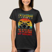 Funny Drummer Men Women Drumline Drumming Musical  Tシャツ (正面)