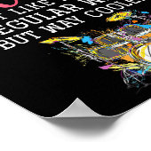 Funny Drummers Wife Valentines Day Gift Drums  ポスター (角)