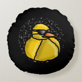 Funny duck ラウンドクッション