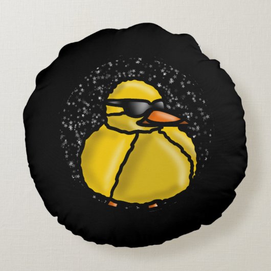 Funny duck ラウンドクッション (裏面)