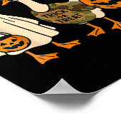 Funny Duck Duck Boo Halloween Costume Duck  ポスター (角)