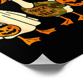 Funny Duck Duck Boo Halloween Costume Duck  ポスター (角)