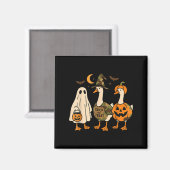 Funny Duck Duck Boo Halloween Costume Duck  マグネット (正面/裏面)