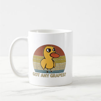 Funny Duck Got Any Grapes Graphic Summer Humor Duc コーヒーマグカップ