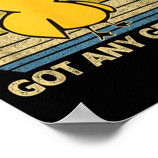 Funny Duck Got Any Gs Graphic Summer Humor Duck Me ポスター (角)
