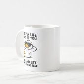 Funny Duck Graphic Men Women Funny Quote コーヒーマグカップ (正面左)