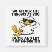 Funny Duck Graphic Men Women Funny Quote  マグネット (正面)