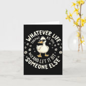 Funny Duck Graphic Tees Men Women Teens Funny Quot カード (黄色い花)