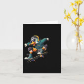 Funny Duck Graphic Tees Men Women Teens Funny Quot カード (黄色い花)