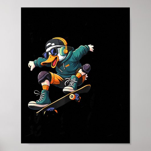 Funny Duck Graphic Tees Men Women Teens Funny Quot ポスター (正面)