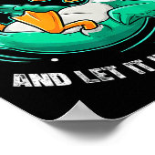 Funny Duck Graphic Tees Men Women Teens Funny Quot ポスター (角)