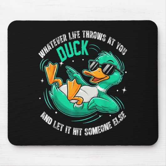 Funny Duck Graphic Tees Men Women Teens Funny Quot マウスパッド (正面)