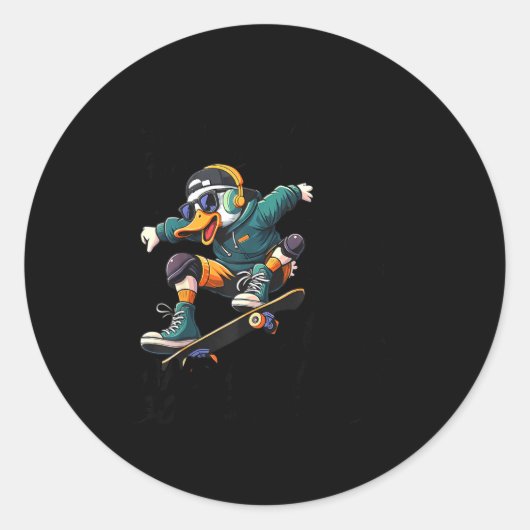 Funny Duck Graphic Tees Men Women Teens Funny Quot ラウンドシール (正面)