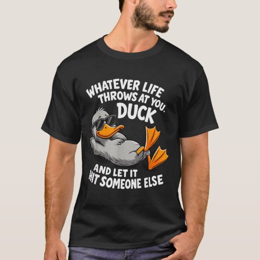 Funny Duck Graphic Tees Men Women Teens Funny Quot Tシャツ (正面)