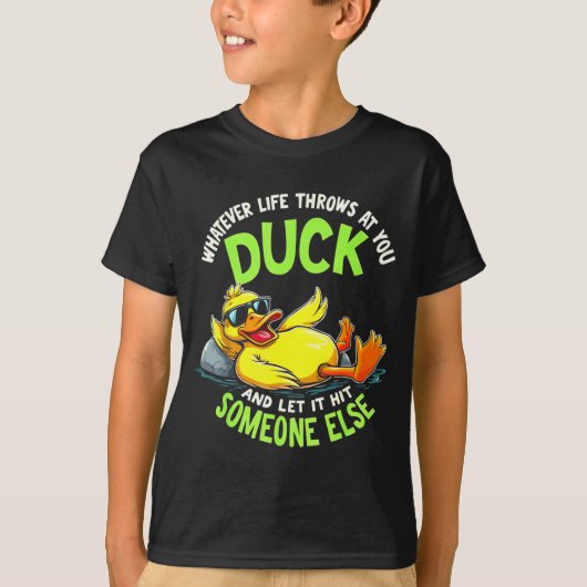 Funny Duck Graphic Tees Men Women Teens Funny Quot Tシャツ (正面)