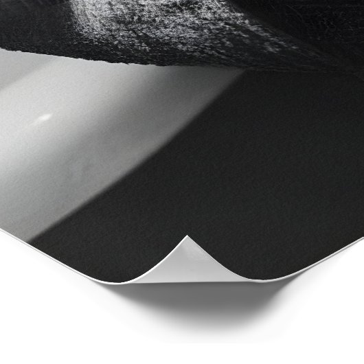 Funny Duck in Bathrobe Print, Quirky Bathroom Wall ポスター (角)