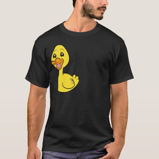 Funny Duck Lover Crazy Duck Lady Tシャツ (正面)
