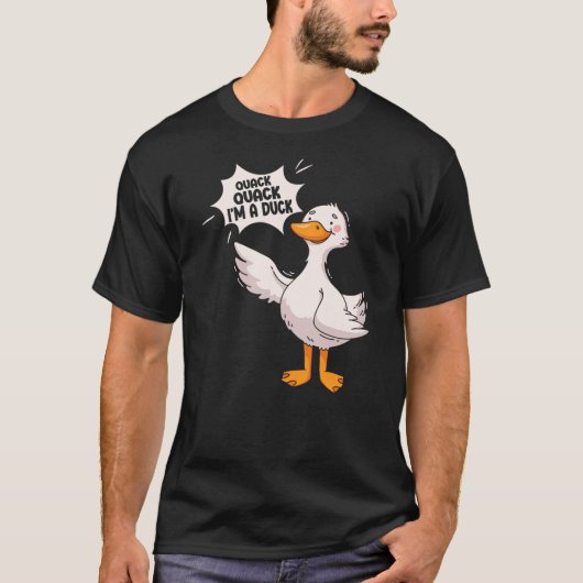 Funny Duck Lover Saying Duck Tシャツ (正面)