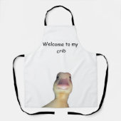 Funny Duck Meme – “Welcome to My Crib” Cute Animal エプロン (正面)