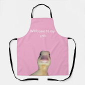 Funny Duck Meme – “Welcome to My Crib” Cute Animal エプロン (正面)