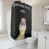 Funny Duck Meme – “Welcome to My Crib” Cute Animal シャワーカーテン (インサイチュ)