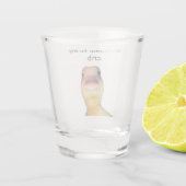 Funny Duck Meme – “Welcome to My Crib” Cute Animal ショットグラス (裏面)