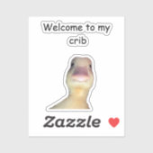 Funny Duck Meme – “Welcome to My Crib” Cute Animal シール (シート)