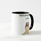 Funny Duck Meme – “Welcome to My Crib” Cute Animal マグカップ (正面右)