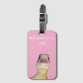 Funny Duck Meme – “Welcome to My Crib” Cute Animal ラゲッジタグ (正面縦)