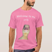 Funny Duck Meme – “Welcome to My Crib” Cute Animal Tシャツ (正面)