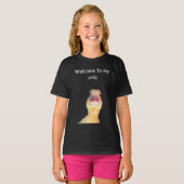 Funny Duck Meme – “Welcome to My Crib” Cute Animal Tシャツ (正面フル)