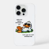 Funny Duck Phone Case iPhoneケース (裏面)