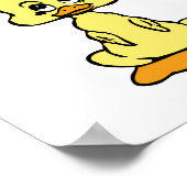 Funny Duck Poster “What The” Meme Wall Art Cute ポスター (角)