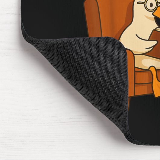 Funny Duck Reading Book 67 Six Seven Meme マウスパッド (コーナー)