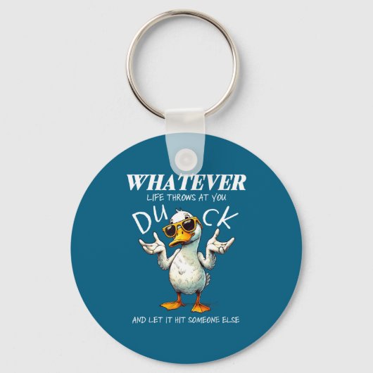 Funny Duck Shirt Funny Quote Graphic Tees For Men  キーホルダー (正面)