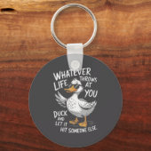 Funny Duck Shirt Funny Quote Graphic Tees For Men  キーホルダー (正面)