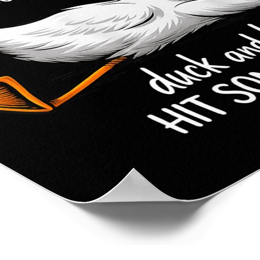 Funny Duck Shirt Funny Quote Graphic Tees For Men  ポスター (角)