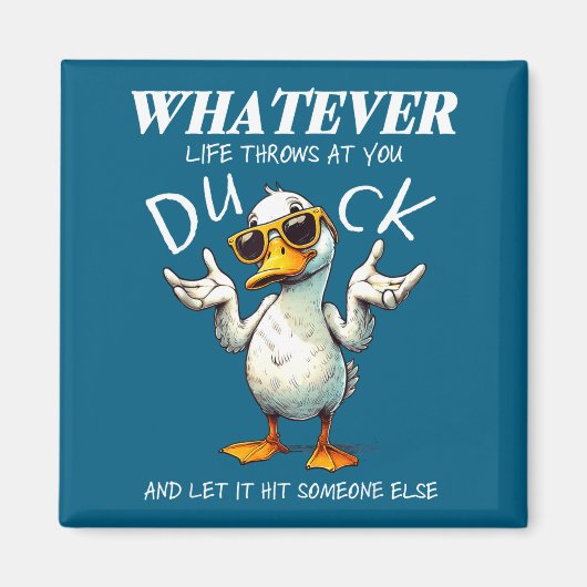 Funny Duck Shirt Funny Quote Graphic Tees For Men  マグネット (正面)