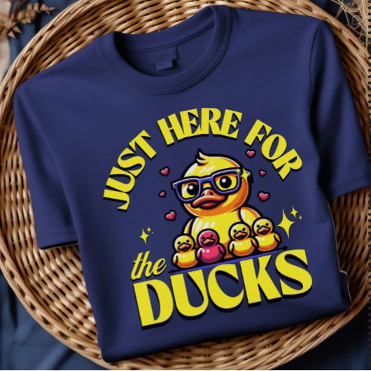 Funny Duck Shirt Just Here For The Ducks Pun Tシャツ