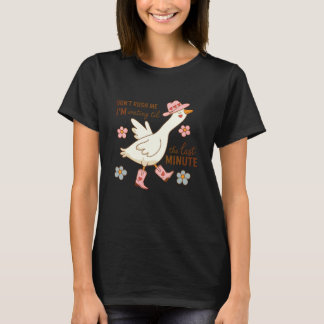 Funny Duck Shirt Procrastination Boots Hat Flowers Tシャツ