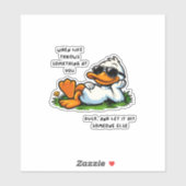 funny duck stickers シール (シート)
