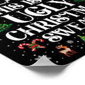 Funny Due To Inflation Ugly Christmas Sweaters For ポスター (角)